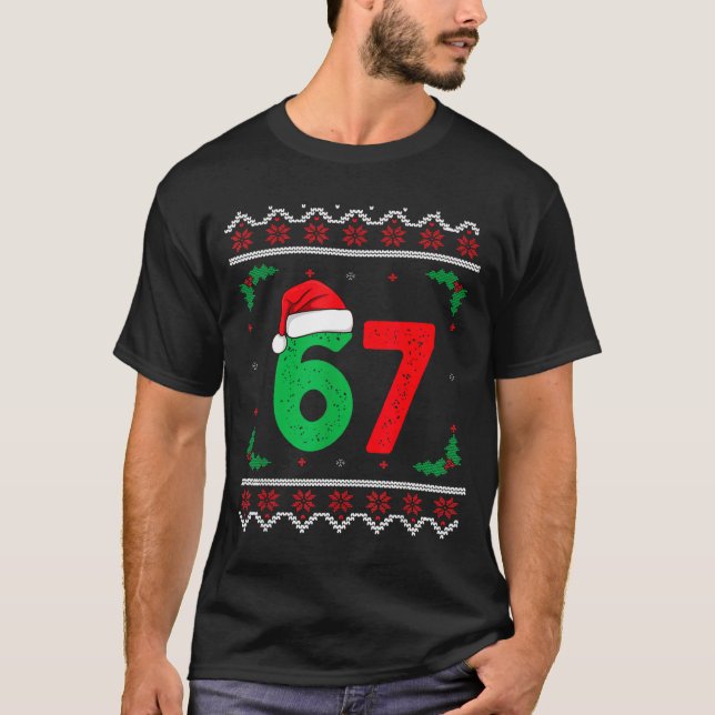 Six Seven Christmas 6 7 Ugly Christmas Sweater  (Anverso)