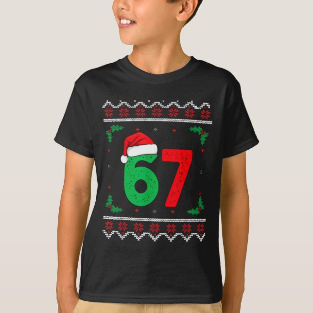 Six Seven Christmas 6 7 Ugly Christmas Sweater  (Anverso)