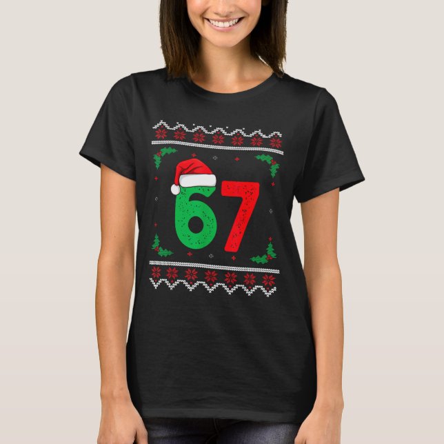 Six Seven Christmas 6 7 Ugly Christmas Sweater  (Anverso)