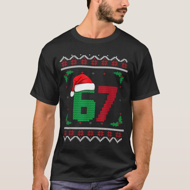 Six Seven Christmas 6 7 Ugly Christmas Sweater  (Anverso)