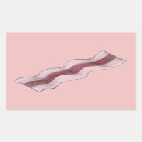 Sizzlin' Bacon Strips Desayuno Pegatinas de comida