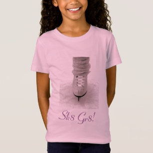 "Sk8 Gr8!" Camiseta de la muñeca de los chicas