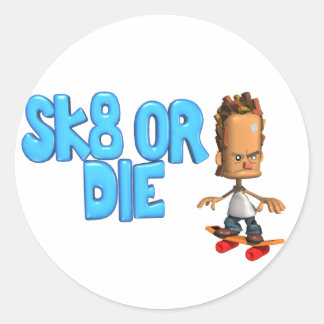 Sk8 o mueren los pegatinas