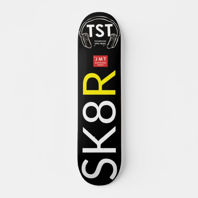 SK8 R OFICIAL Patineta Coleccionable, Cubierta de  (Anverso )