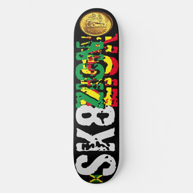 SK8 ZION 8 1/2" Tabla de Skateboard (Anverso)