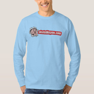 Sk8LikeYou Point Mens Longsleeve Camiseta