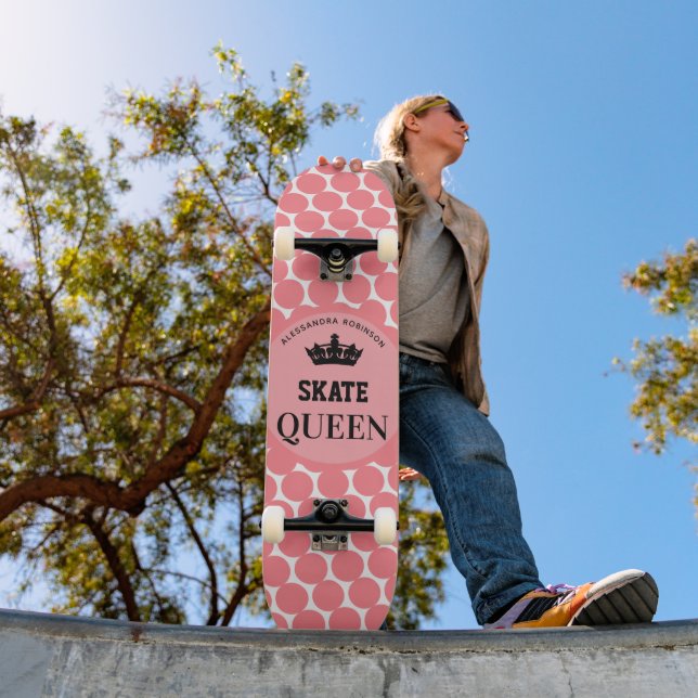 Skate Queen Custom Name Skateboard (Exterior 1)