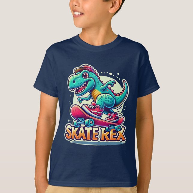 Skate Rex - Camiseta Guay Dinosaur (Anverso)