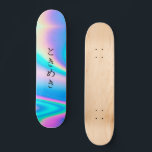 Skateboard と き め き | Personalizado Texto japonés moderno Girl<br><div class="desc">と き め き | Patines holográficos de texto japonés Personalizado moderno Girly</div>
