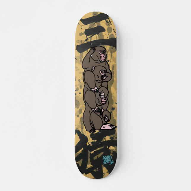 SKATEBOARD 三猿-見猿聞か猿言わ猿- (Anverso )