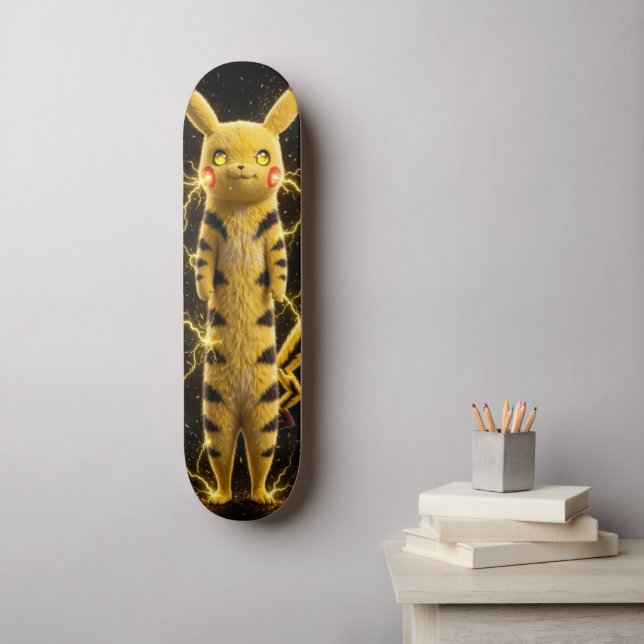 Skateboard 10000 Voltios De Cuteness (Arte de la pared)