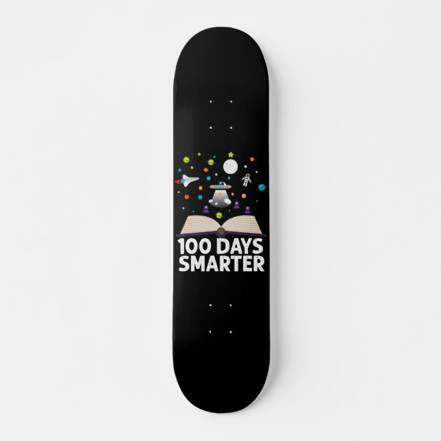 Skateboard 100 días de clases Espacio para libros más intelig (Anverso )
