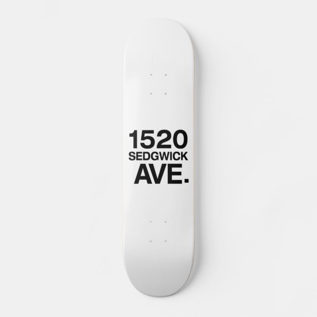 SKATEBOARD 1520 SEDGWICK AVE. (Anverso)