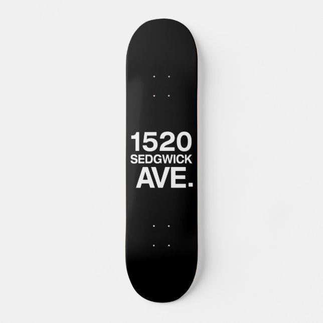 SKATEBOARD 1520 SEDGWICK AVE. (Anverso)