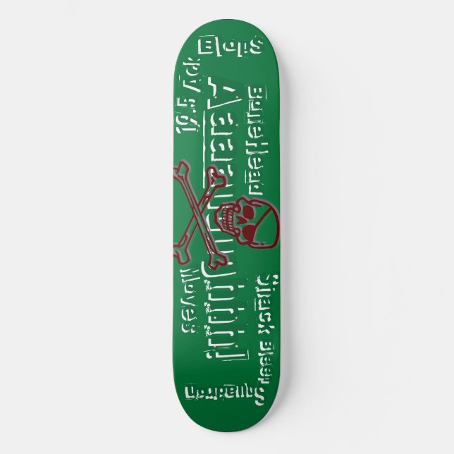 Skateboard 19,5 ¡Blops-BoneHead del Ack! - Escuadrilla de la (Anverso)