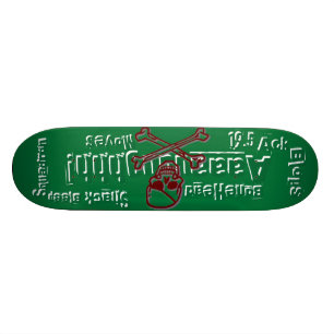 Skateboard 19,5 ¡Blops-BoneHead del Ack! - Escuadrilla de la