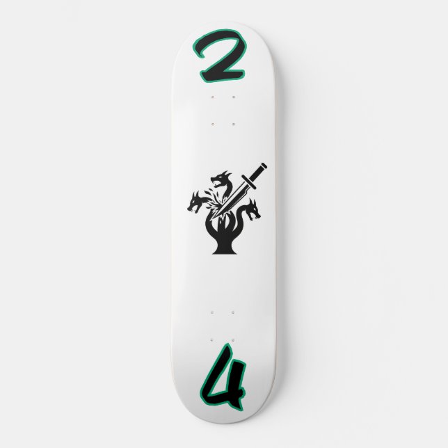 Skateboard “24 Hard Lines” Hydra Deck – Edición Conquistar el (Anverso)
