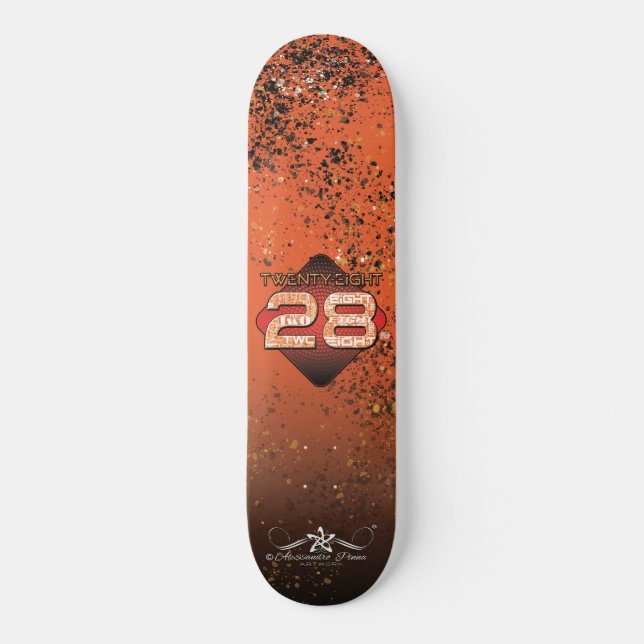 Skateboard 28 Veintiocho (Anverso)