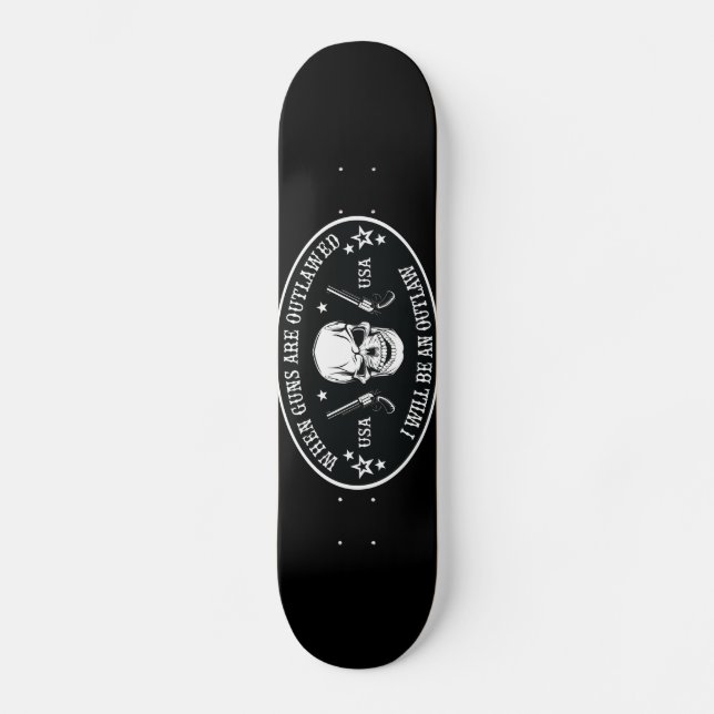 Skateboard 2.º Cojín decorativo de enmienda (Anverso)
