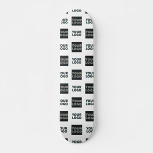 Skateboard 2 Logotipos Logotipos simples repetidos   Blanco