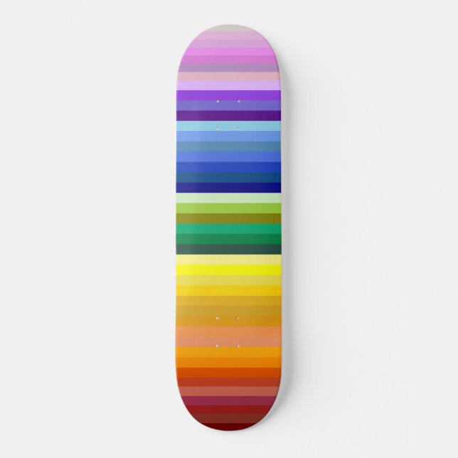 Skateboard 42 Rayos Espectro Arcoiris (Anverso)