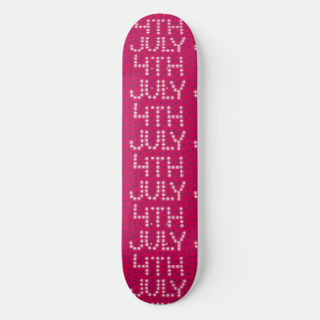 Skateboard 4 de julio (Anverso)
