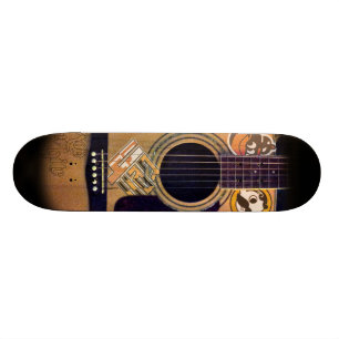 Skateboard 4ten: Guitarra de Bmore (blanco de Rob)