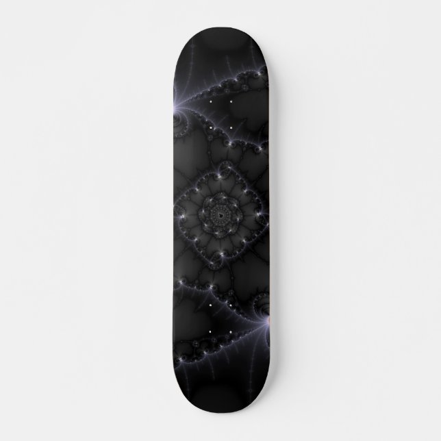 Skateboard 50 Tonos Gris - Arte Fractal (Anverso )