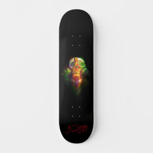 Skateboard 5280 calavera y máscara de gas