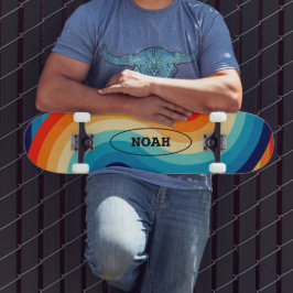 Skateboard 70s Double Wave