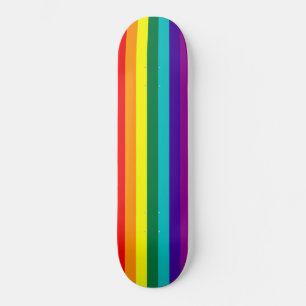 Skateboard 7 Rayas Bandera del Orgullo Gay Arcoiris
