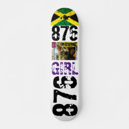 Skateboard 876 CHICA JMTJAMAICA 7 Placa de patinaje de 3/4"