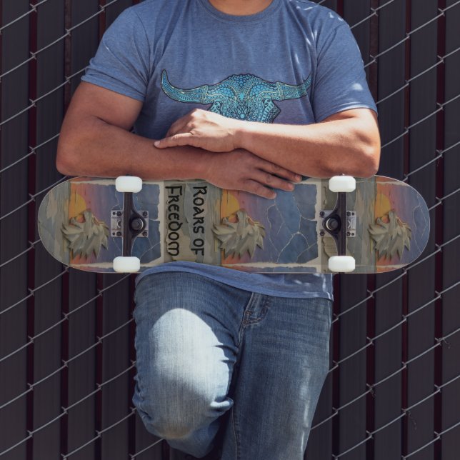 Skateboard 8.5" – Sunset Lion (Exterior 3)