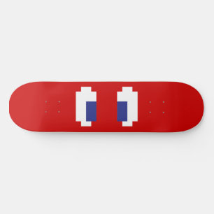 Skateboard 8 bits Pixel Manga Eyes