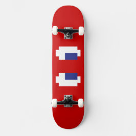 Skateboard 8 bits Pixel Manga Eyes
