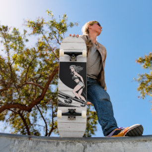 Skateboard 8 tablero de diseño de pizarra de 1/8"