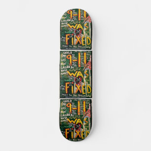 SKATEBOARD 911 FUE ARREGLADO NEGRO