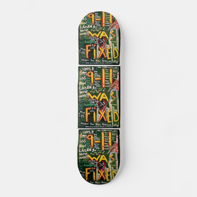 SKATEBOARD 911 FUE ARREGLADO NEGRO (Anverso)