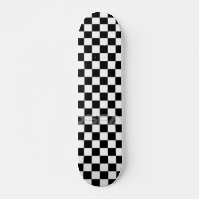 Skateboard a cuadros (Anverso )