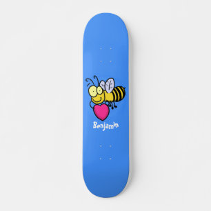 Skateboard Abeja graciosa y linda con ilustracion personaliza