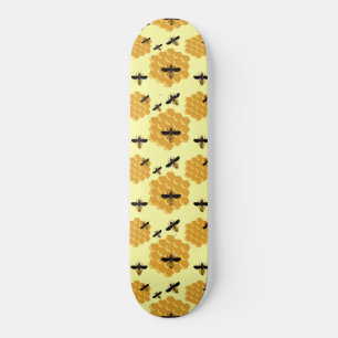 Skateboard Abejas de miel de abeja de abeja amarilla