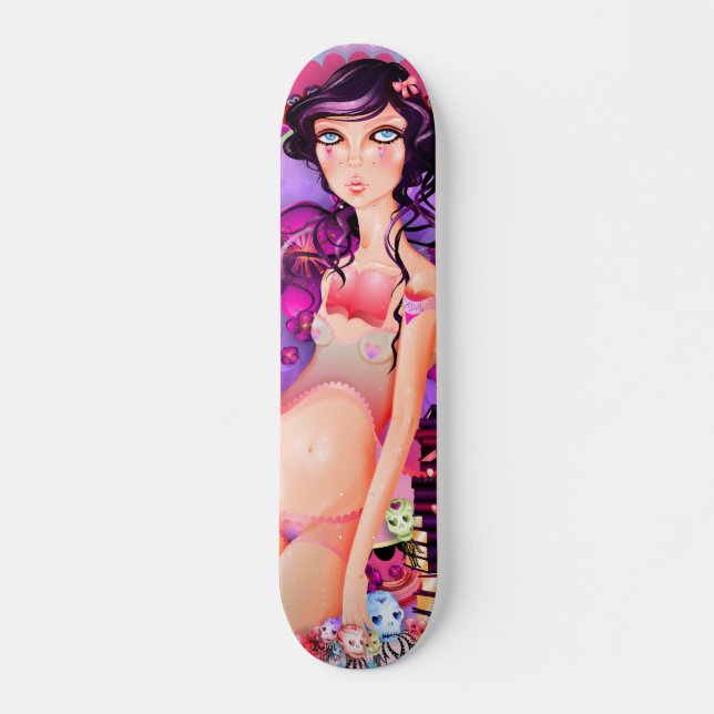 Skateboard Abra al chica del libro (Anverso )