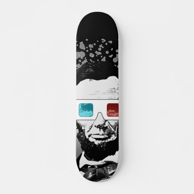 Skateboard Abraham Lincoln - 3D (Anverso )