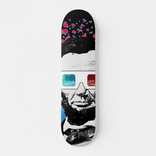 Skateboard Abraham Lincoln - 3D (Anverso )