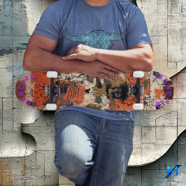 Skateboard Abstracción Abstracción inspirada en grafitis tono