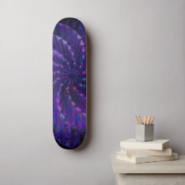 Skateboard Abstract Glass PinWheel