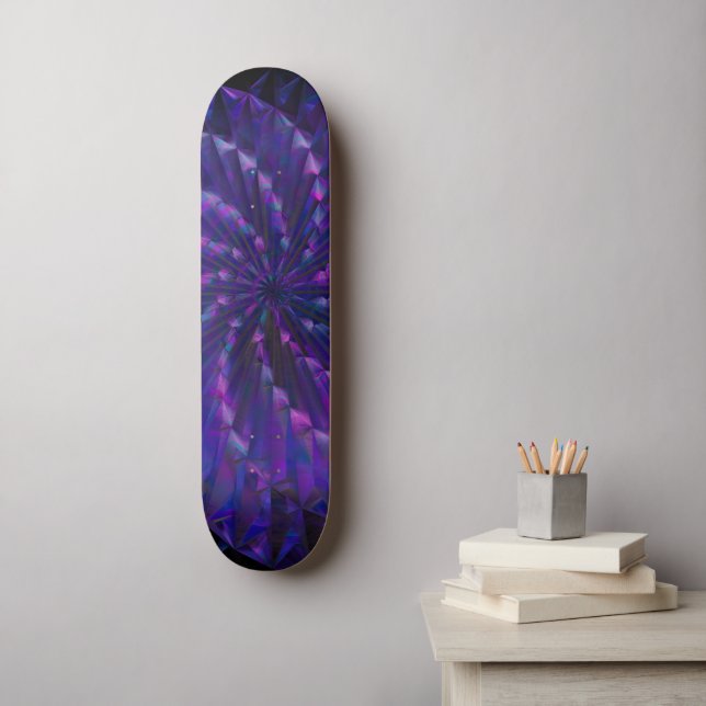 Skateboard Abstract Glass PinWheel (Arte de la pared)