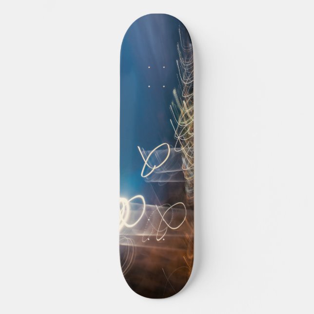 Skateboard Abstract Intentional Camera Movement Night Light T (Anverso)