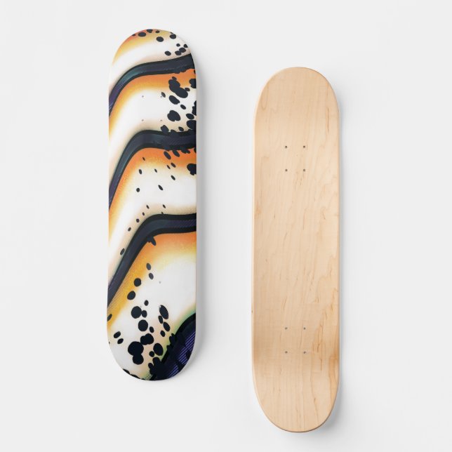Skateboard Abstract Orange Flow – Modern Bold Graphic (Anverso)