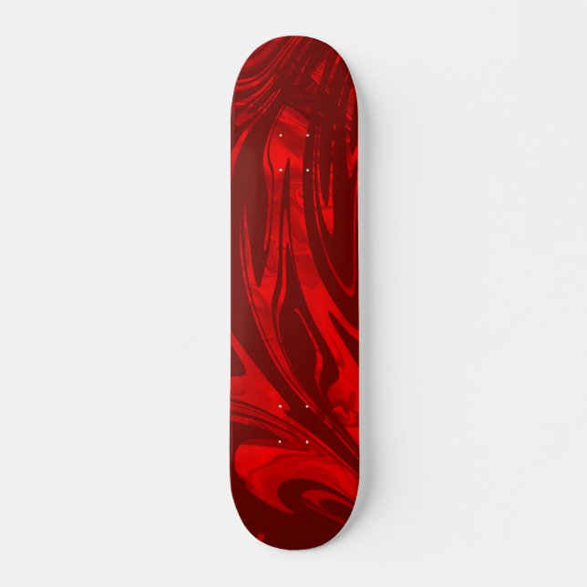 Skateboard Abstract Wave Red Burgundy (Anverso )